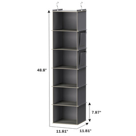 YOUDENOVA hanging organizer fits over standard closet rods.