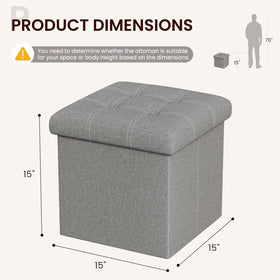 YOUDENOVA simple assembly steps ottoman for fast setup.