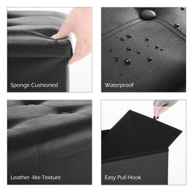 Youdesure faux leather exterior provides a sleek, wipe-clean surface
