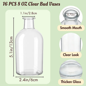 YOUEON bud vase with thin neck design for delicate stems
