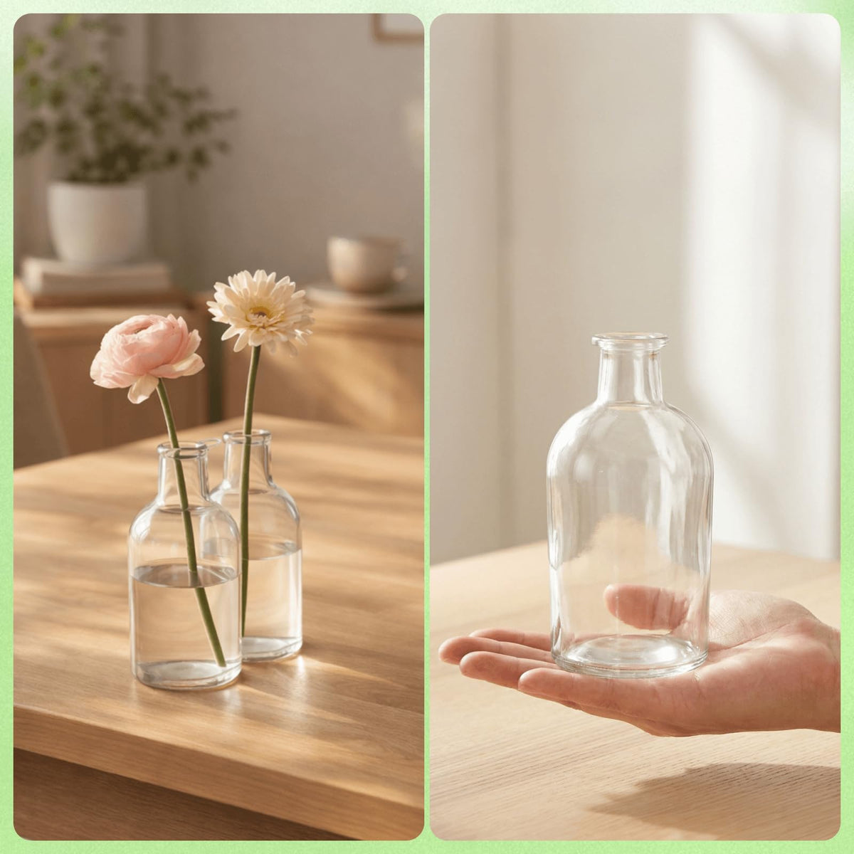YOUEON clear glass vase perfect for wedding table decor