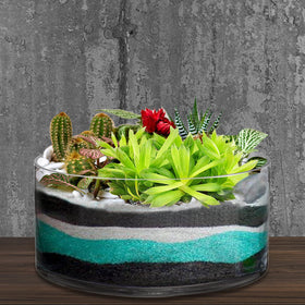 Youeon dried floral vase compatible with 4-inch height.