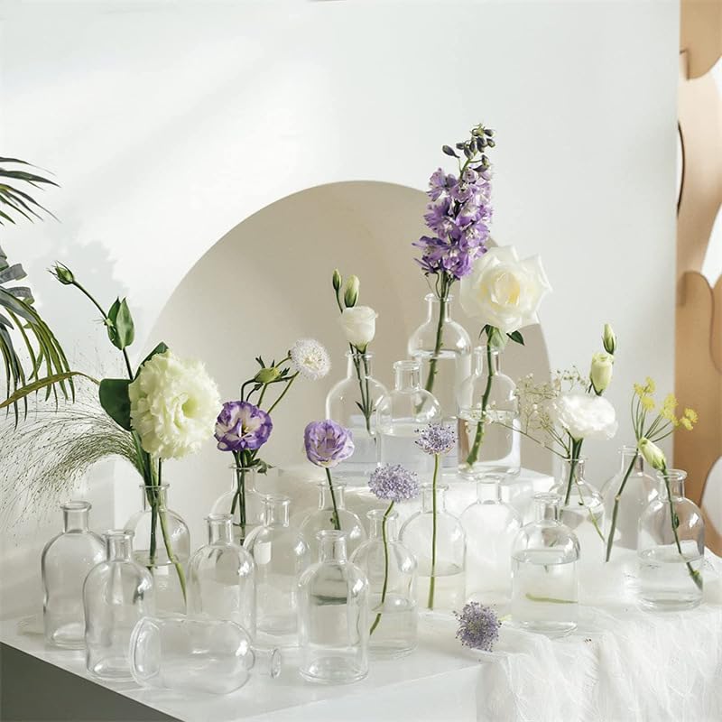 YOUEON home and office decor display in clear glass elegance