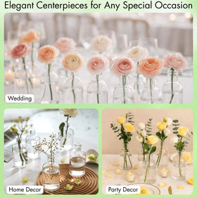 YOUEON sturdy lead-free glass vase highlighting durability