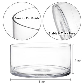 Youeon clear terrarium bowl showing contents clearly for vibrant arrangements.