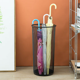 Youeon wide-capacity display illustrating many umbrellas stored in one stand.