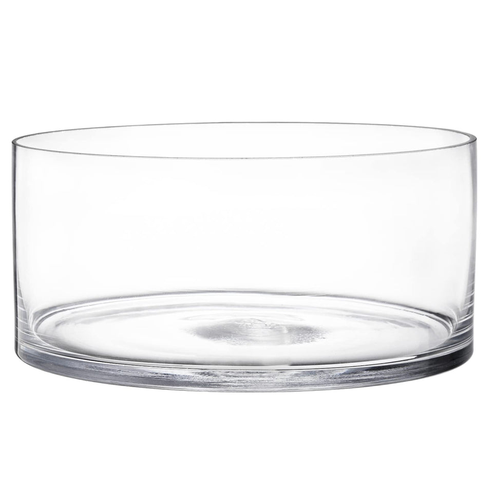 Youeon wide glass cylinder vase 4x8 ideal for elegant centerpieces and bouquets.