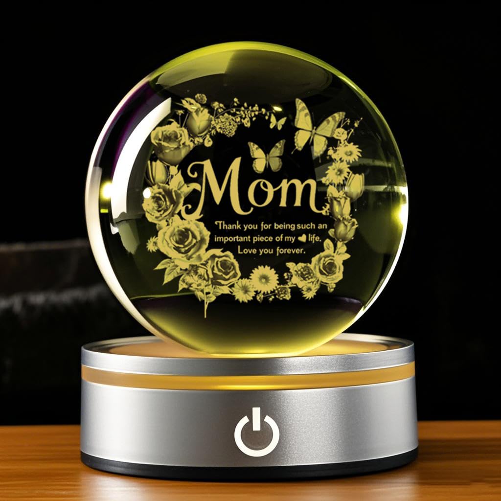 YouerCrystal thoughtful design conveys gratitude to mom through meaningful symbolism.