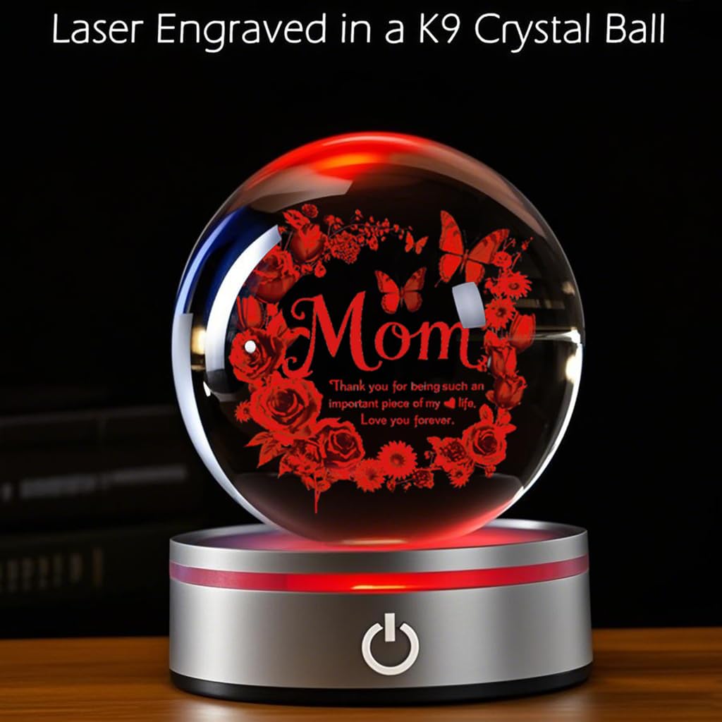 YouerCrystal premium material ensures a durable, lasting keepsake for mom.