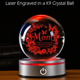 YouerCrystal premium material ensures a durable, lasting keepsake for mom.