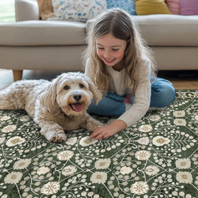 Youime machine-washable rug offers simple refresh between cleanups.