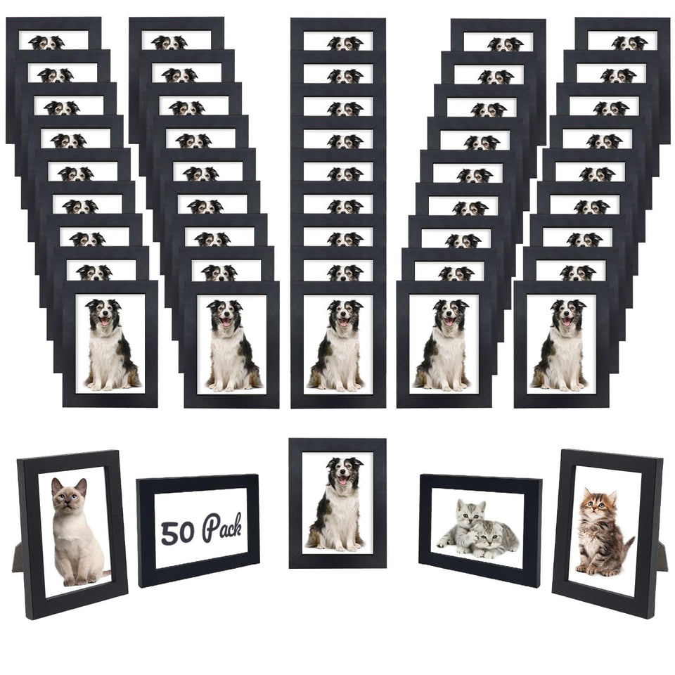 YOUKE OLA 5x7 black wood frame on a tabletop displays cherished photos.