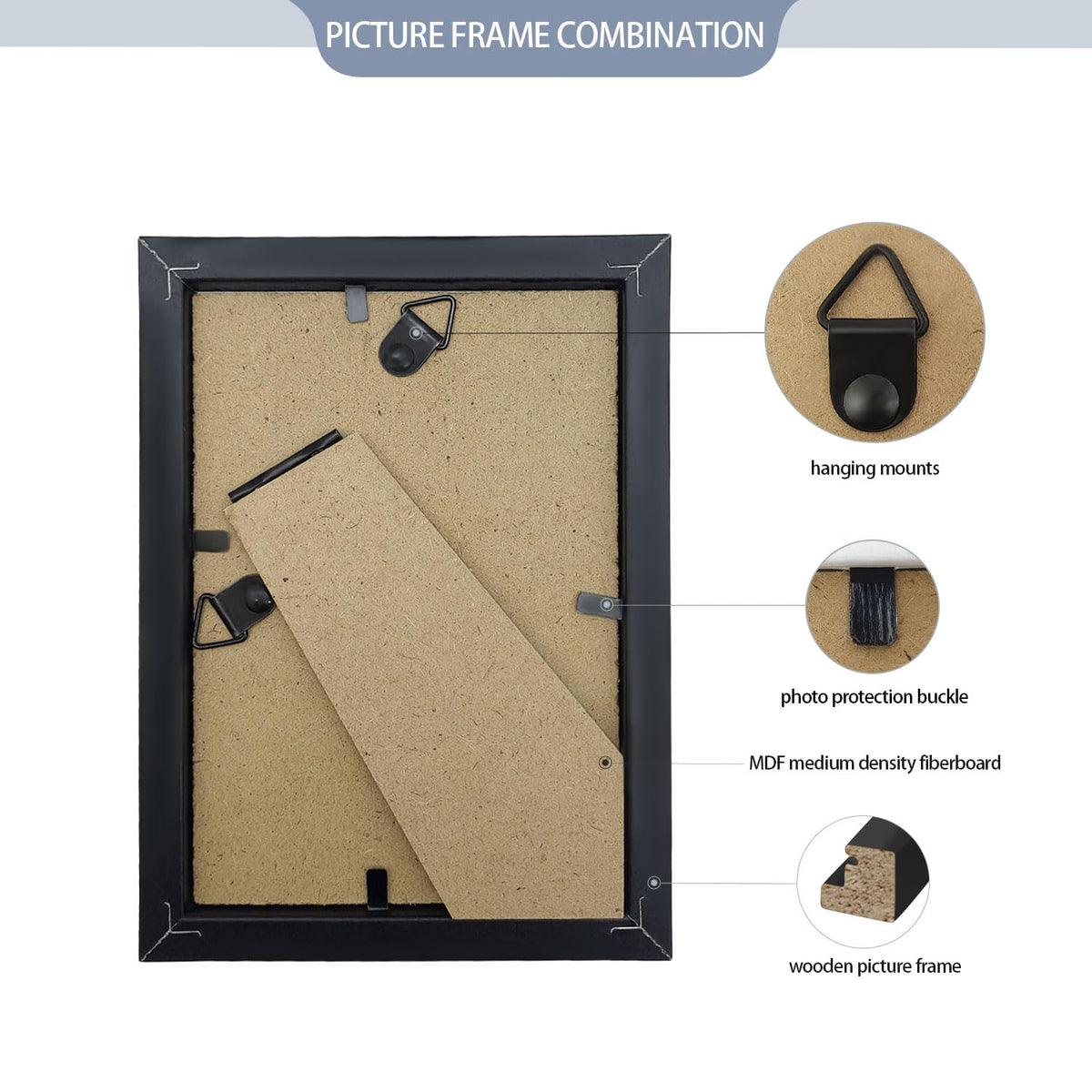 YOUKE OLA frame with stand and wall-mount option.