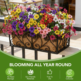 youlifafa no maintenance faux flowers resist wilting for easy year-round decor