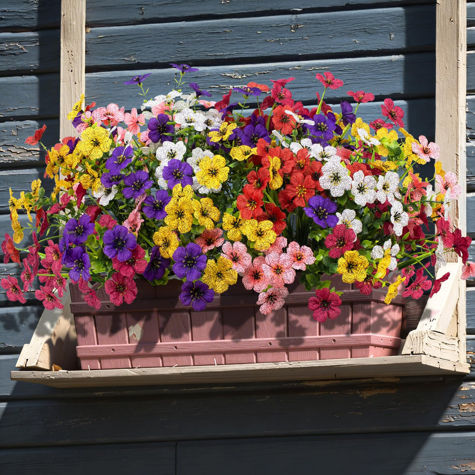 youlifafa vibrant color mix artificial flowers for outdoor decor that stay vibrant season after season