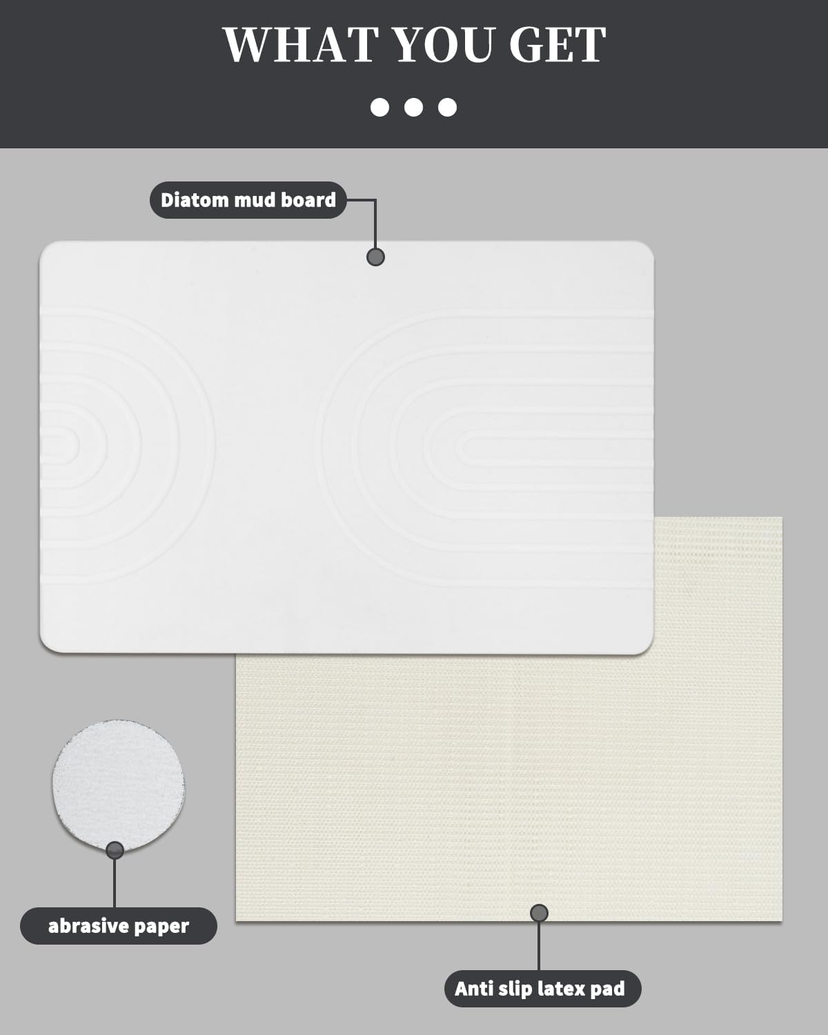 YOULTTAN stone bath mat quick drying helps keep floors clean.