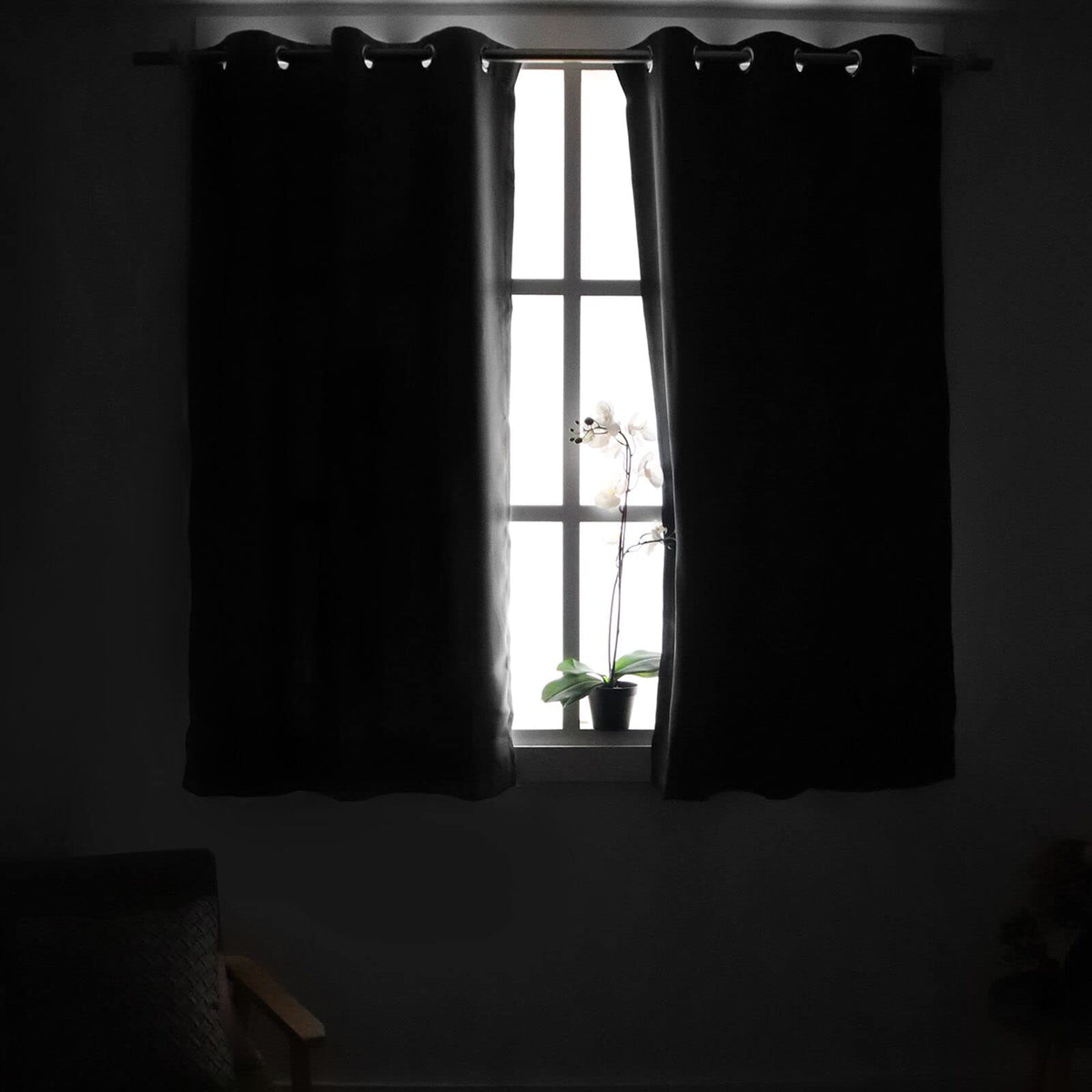 YoungsTex brown blackout curtains panel 52x84 set reduces sunlight and glare