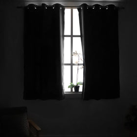 YoungsTex brown blackout curtains panel 52x84 set reduces sunlight and glare