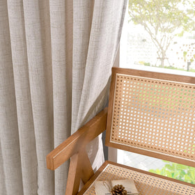 YoungsTex dining-room look with warm color and natural texture.
