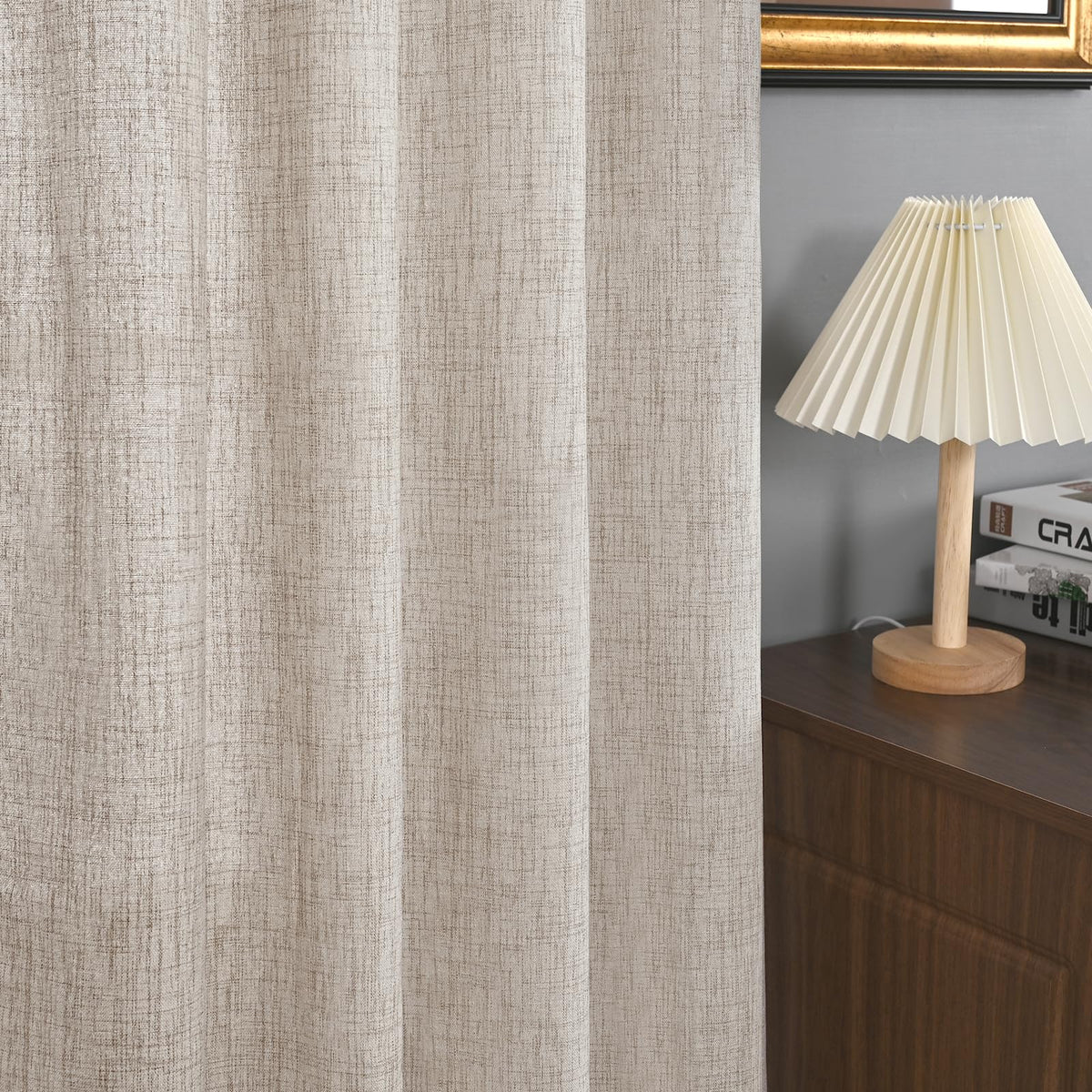 YoungsTex easy-hang curtains glide on rods for quick room refresh.