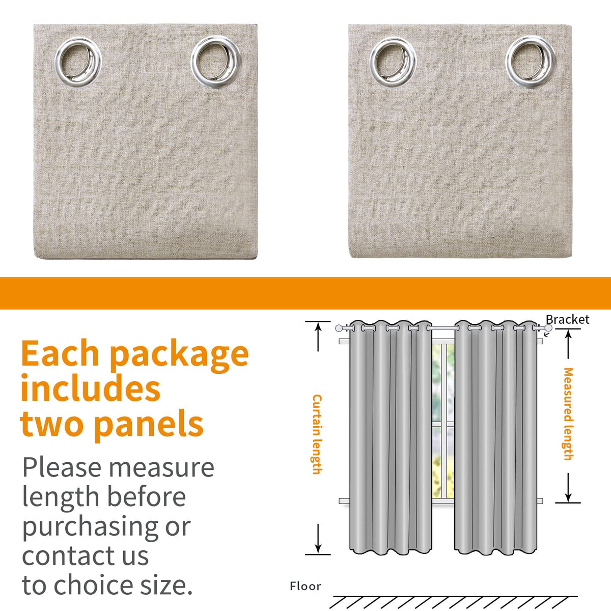 Machine-washable care of YoungsTex linen blackout curtains in cold water