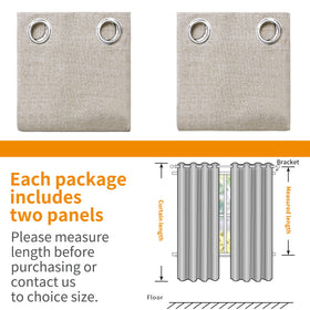 Machine-washable care of YoungsTex linen blackout curtains in cold water