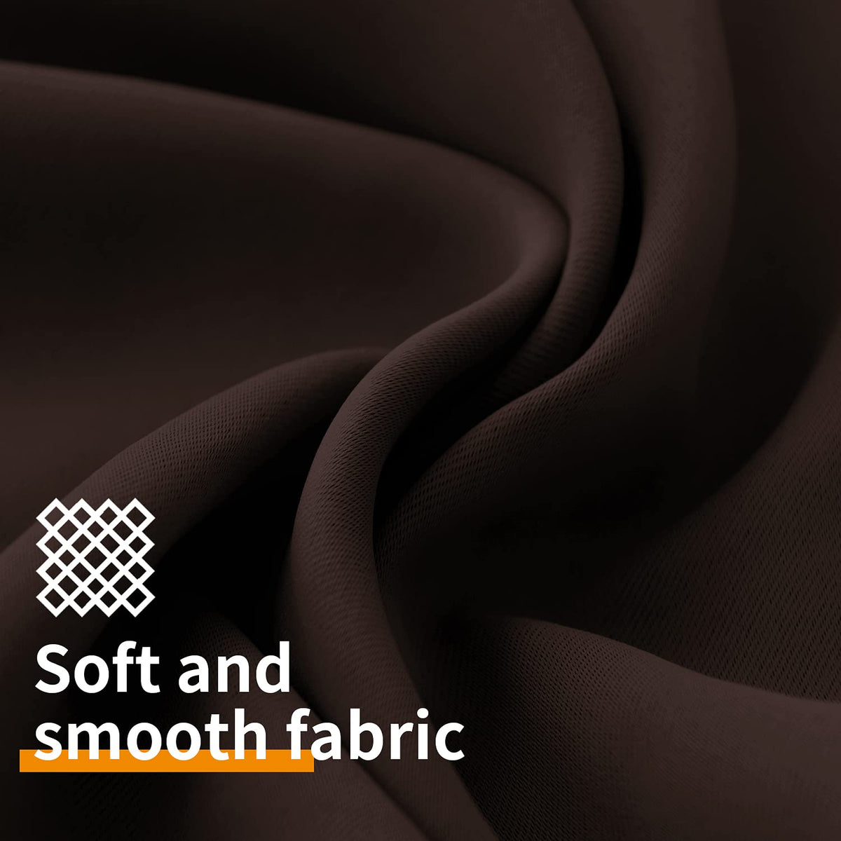 YoungsTex energy-saving curtains 52x84 brown for a cozy space