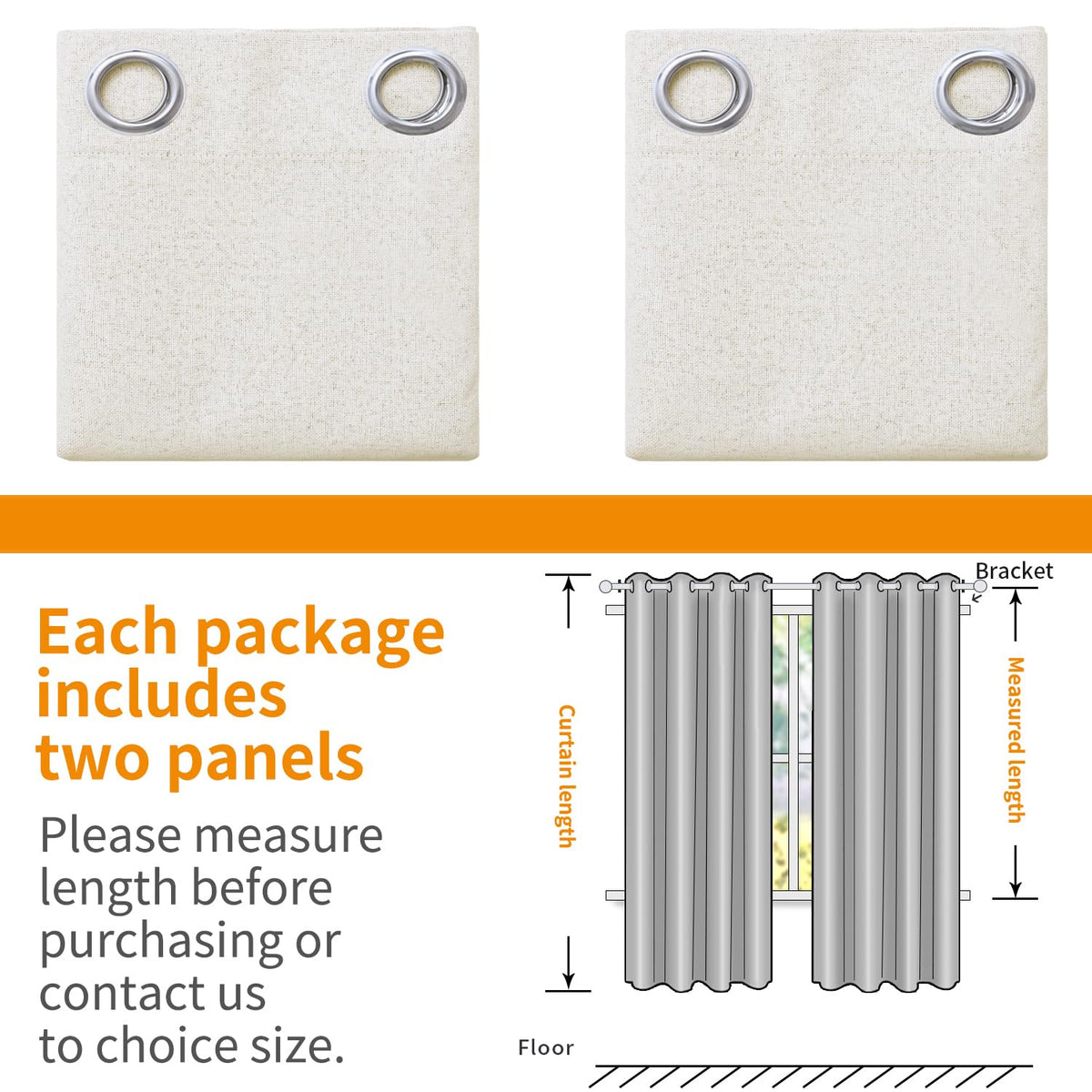 YoungsTex linen blackout curtains are machine washable for easy care in cold water