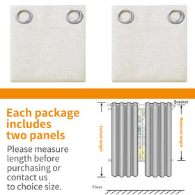 YoungsTex linen blackout curtains are machine washable for easy care in cold water