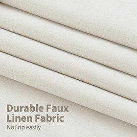 YoungsTex linen blackout curtains blocking sunlight to reduce glare and protect privacy