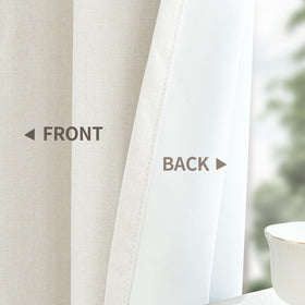 YoungsTex linen blackout curtains offer thermal insulation balancing room temperature across seasons