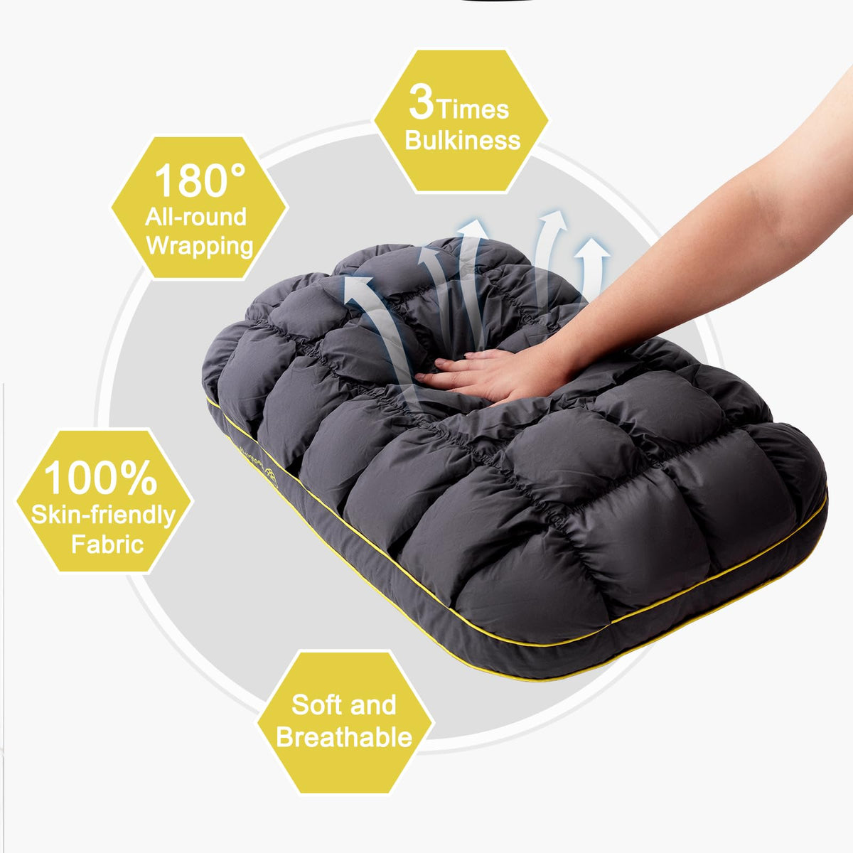YOUR MOON pineapple-grid side-A design for breathable, cool comfort