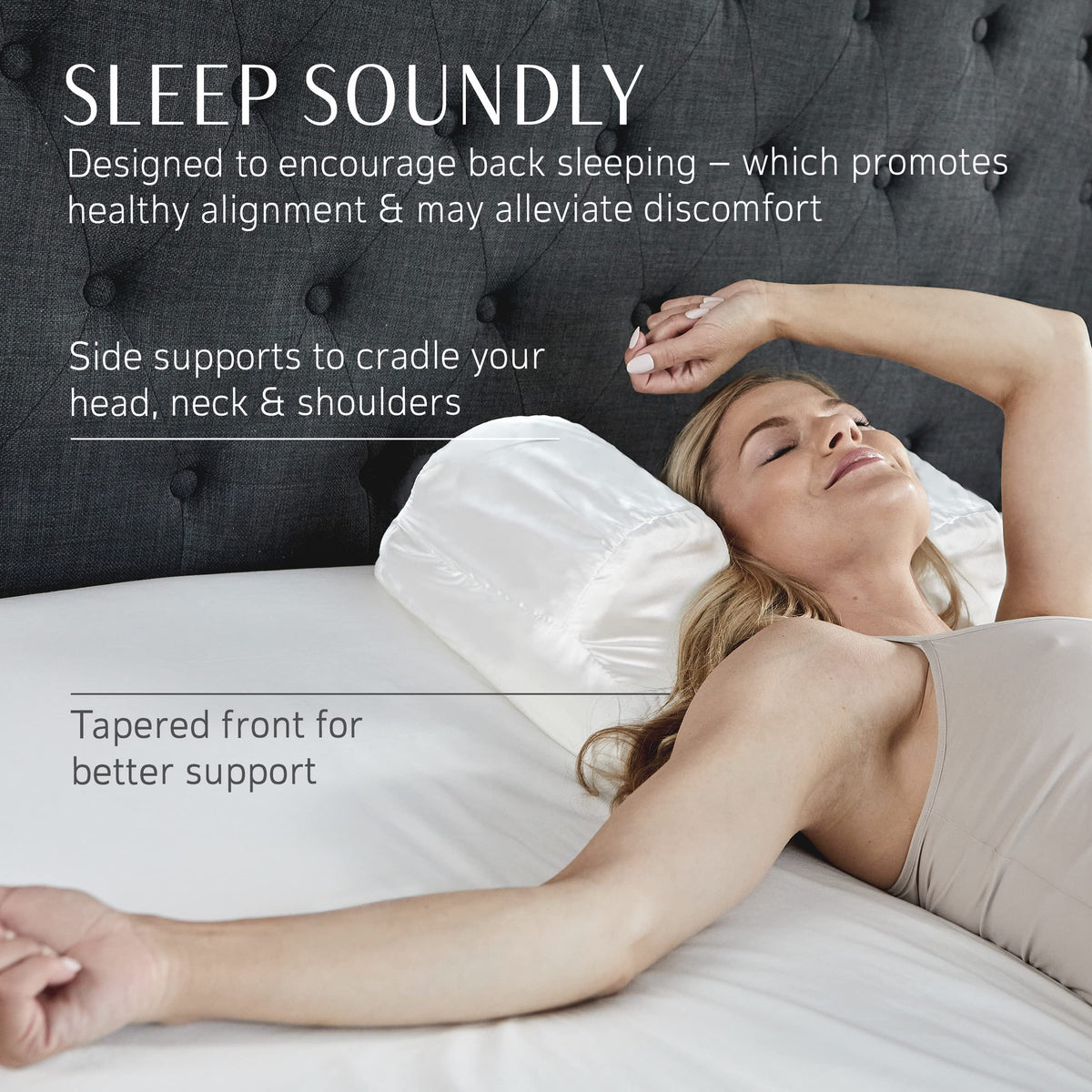 YourFacePillow standard satin case provides a smooth surface for skin-friendly nights