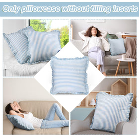Yousoontic cotton polyester fabric delivers soft, durable pillow coverage.