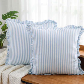 Yousoontic versatile coastal pillow cover for couch, bed, or patio.