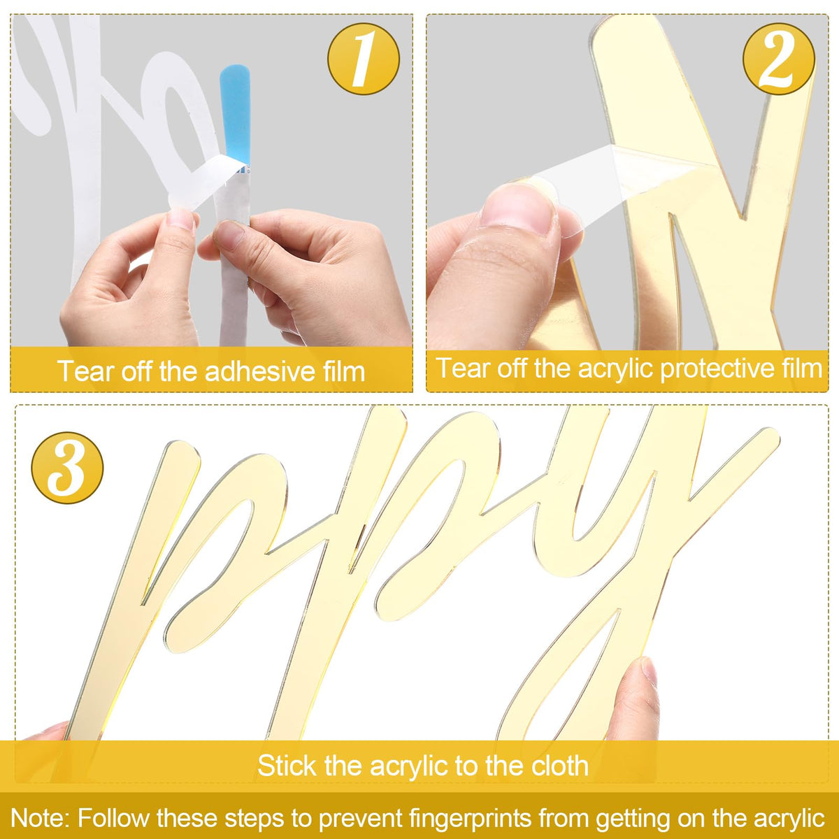 Yousoontic set of seven letter pieces creates a customizable birthday message.
