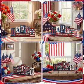 Yousoontic gift-ready patriotic centerpiece for July 4th and Memorial Day.