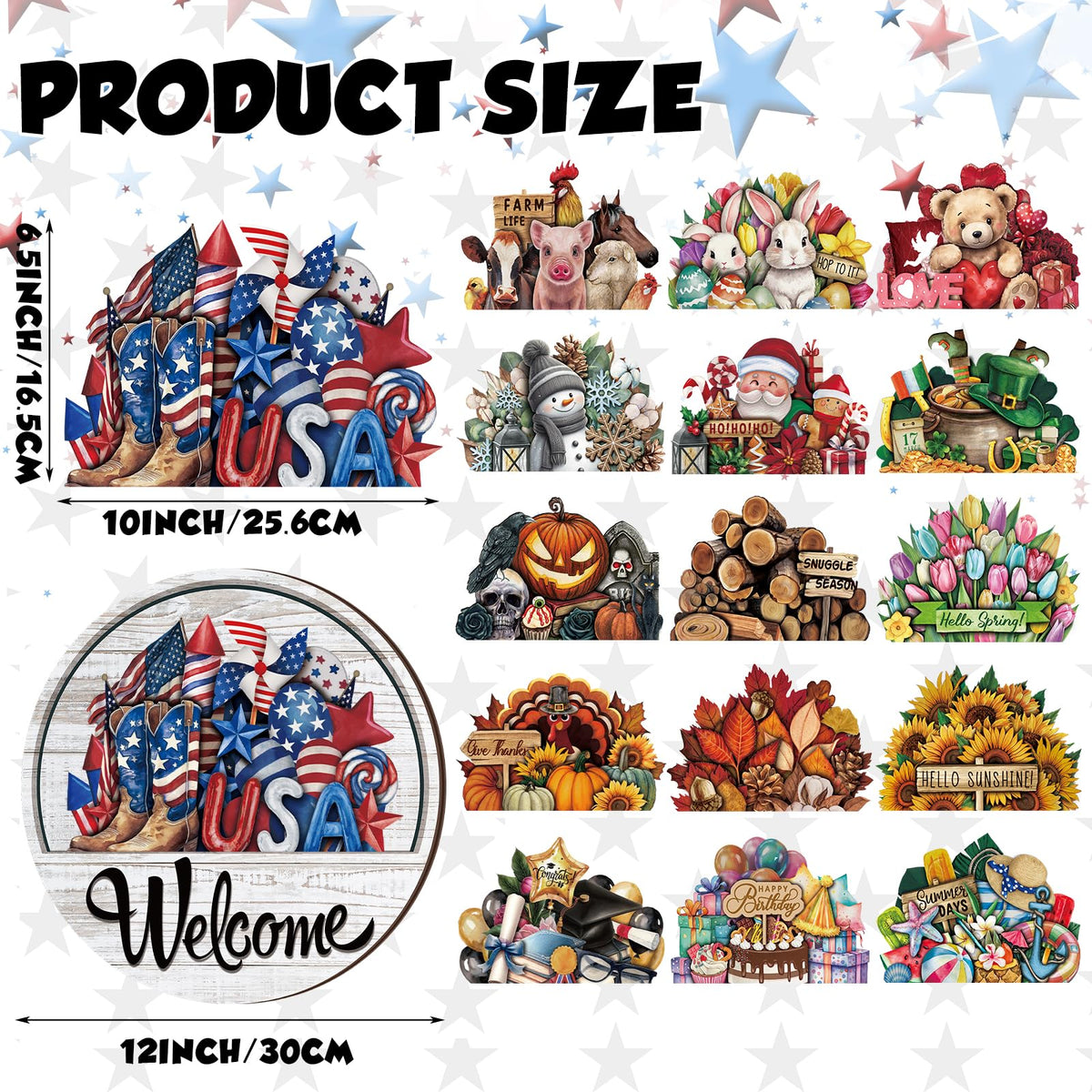 Yousoontic welcome sign spring theme brings fresh charm to your doorway