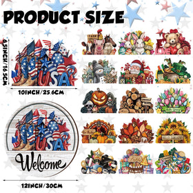 Yousoontic welcome sign spring theme brings fresh charm to your doorway