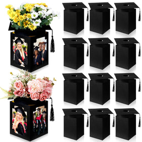 Youyole graduation cap centerpiece shows mortarboard silhouette for elegant table decor.