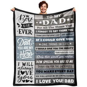 YPURTSD best-dad-ever blanket 50x60 ultra-soft warmth for cozy nights.