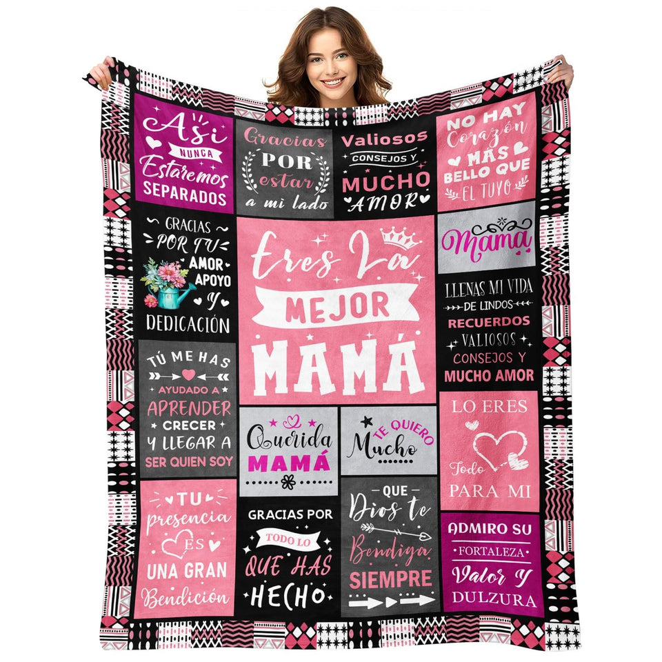 YPURTSD Mom Blanket 60x80 full view shows plush fleece for cozy warmth