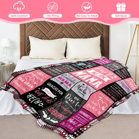 YPURTSD Mom Blanket care-friendly fabric remains soft after machine washing