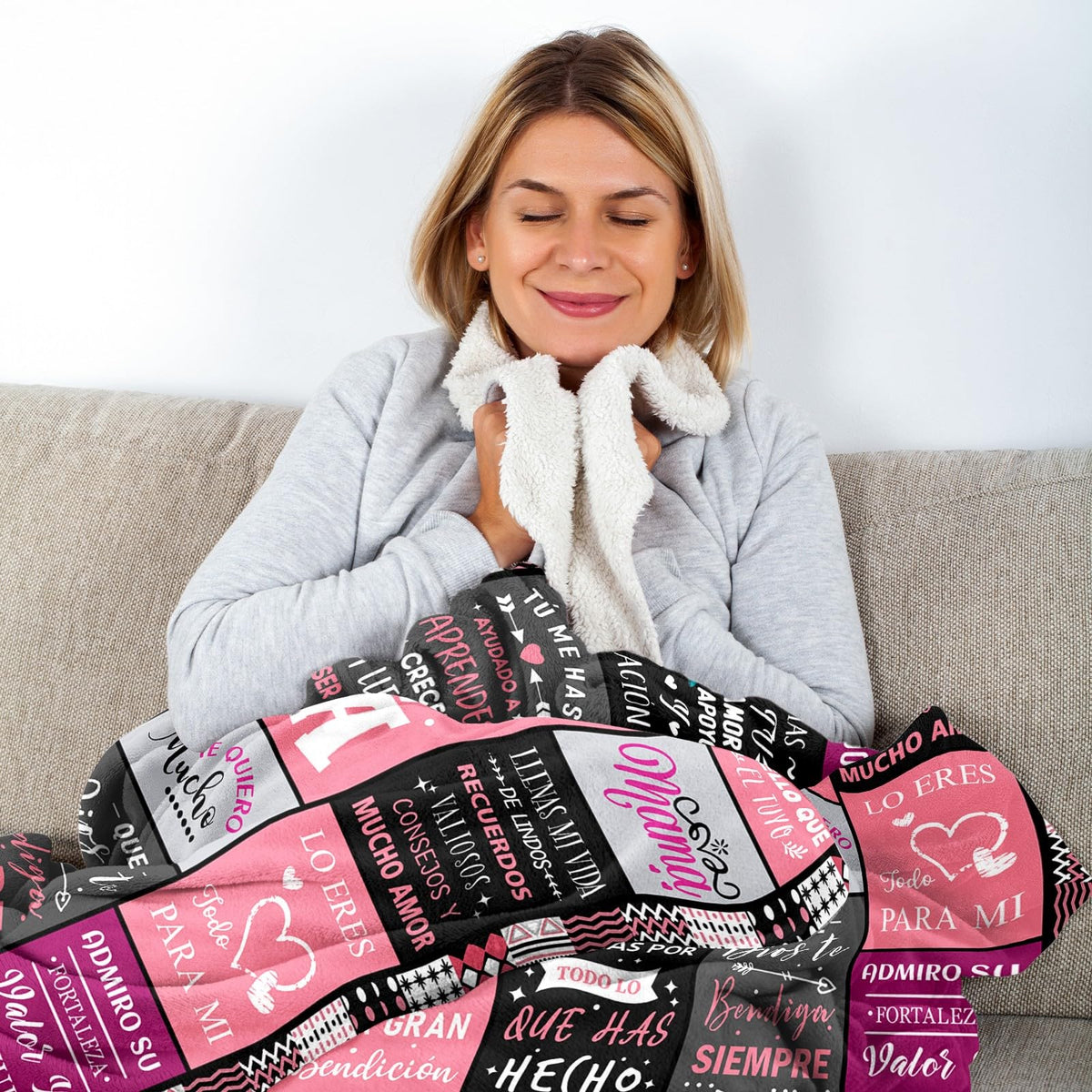 YPURTSD Mom Blanket gift-wrapped display suggests a thoughtful, ready-to-gift present