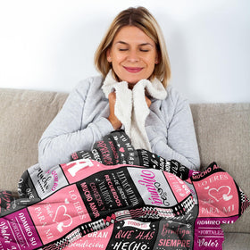YPURTSD Mom Blanket gift-wrapped display suggests a thoughtful, ready-to-gift present