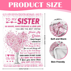 YPURTSD sister blanket 50x60 fleece, soft and durable