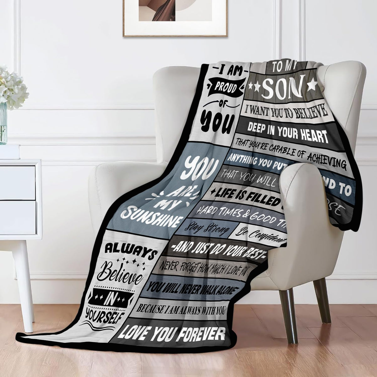 YPURTSD Son Blanket 50x60 size ideal for couch or bed