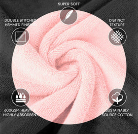 YRALY Pink Hand Towels emphasize softness and everyday comfort for guests