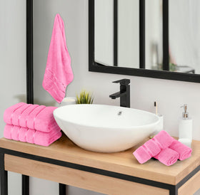 YRALY washcloth 13x13 pink, gentle cleansing for face and body.