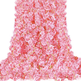 YRIOWMI cherry blossom garland as a year-round decor option